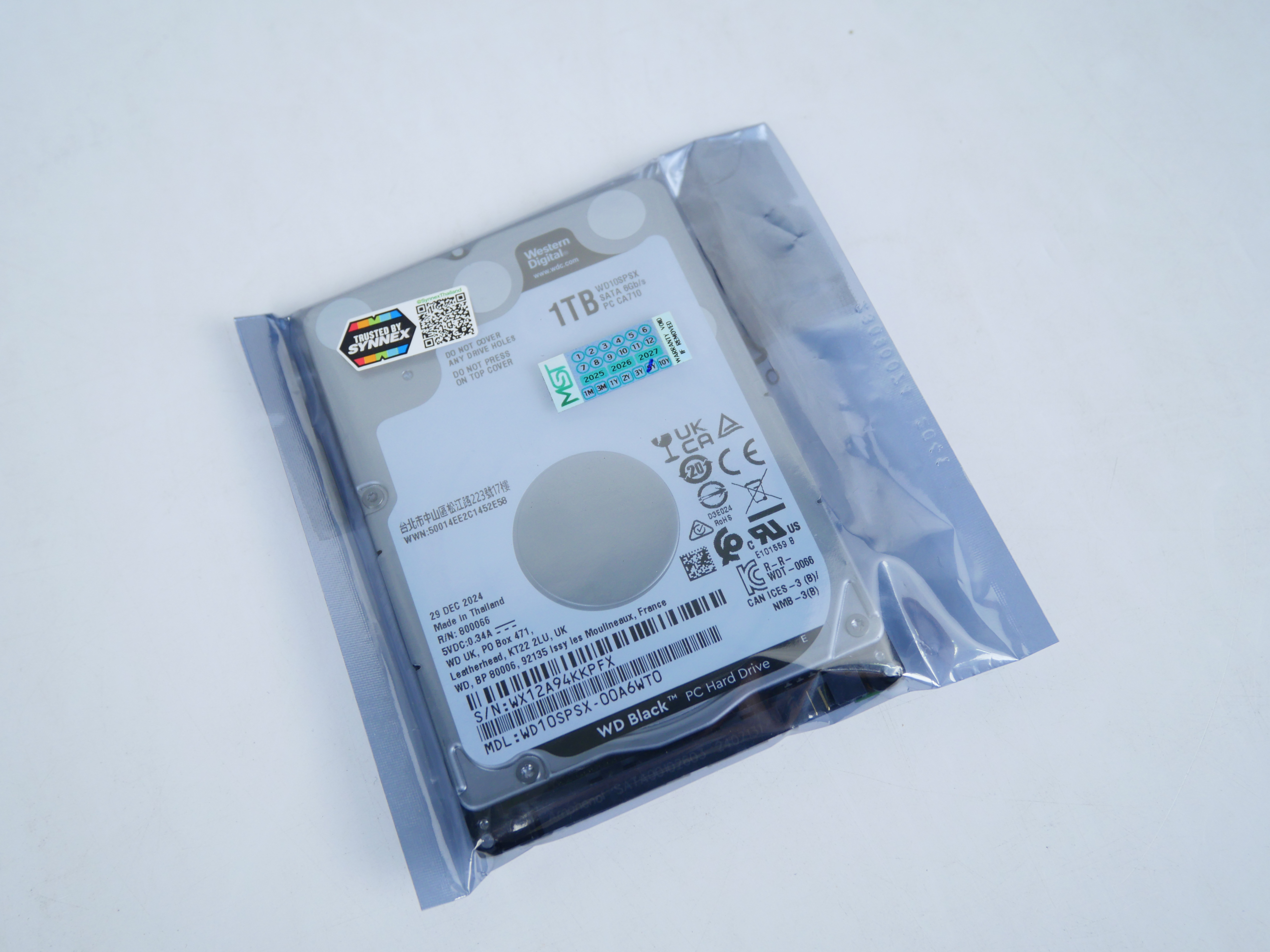 WD BLACK 1TB 2.5&quot; 7200RPM SATA3
